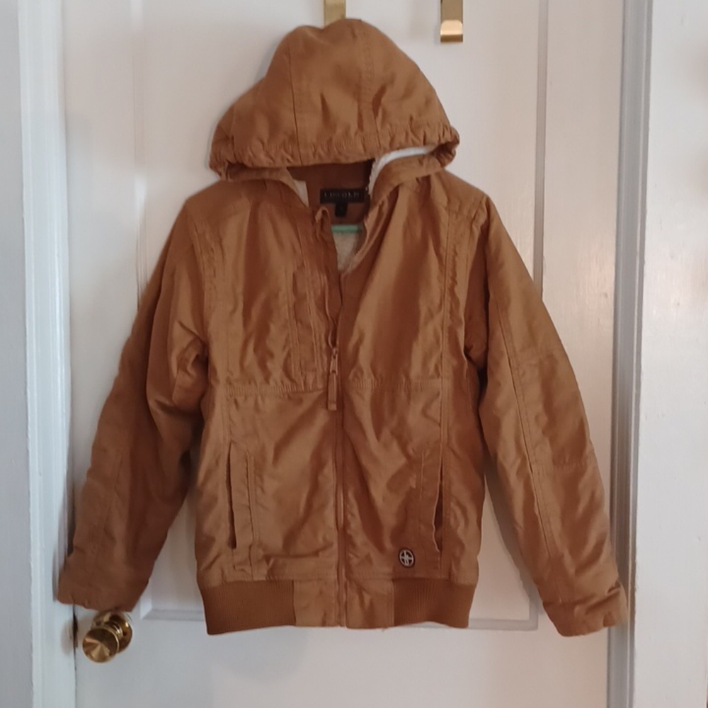 Lincoln Outfitters hooded lined jacket youth size 14/16